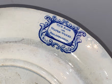 Load image into Gallery viewer, Historical Staffordshire Blue Plate Water Works Philadelphia with Sternwheeler
