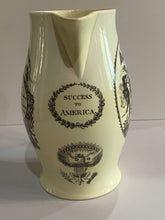 Load image into Gallery viewer, Staffordshire Creamware Liverpool Pitcher Map of East Coast Warren Poem
