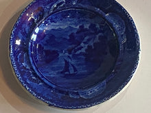 Load image into Gallery viewer, Historical Staffordshire Hudson River Sailboat Cup Plate Ca. 1825
