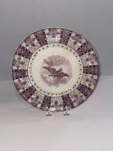 Load image into Gallery viewer, Historical Staffordshire Mulberry Transfer Dinner Plate with Eagle and American Flag Ca. 1835
