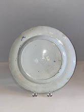 Load image into Gallery viewer, Historical Staffordshire Blue Dinner Plate Landing of Lafayette by Clews 1825
