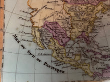 Load image into Gallery viewer, Rare Paris Porcelain Plate With Map Of North America Circa 1825 Atlas
