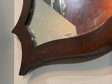 Load image into Gallery viewer, Antique 19th Century Wood Shield Shape Mirror
