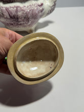 Load image into Gallery viewer, Historical Staffordshire Mulberry Teapot Eagle On Shell Ca. 1830’s
