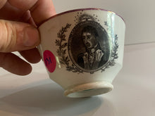 Load image into Gallery viewer, Staffordshire Porcelain Cup Welcome Lafayette Nation’s Guest
