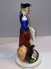 Load image into Gallery viewer, Gilt and Polychrome Decorated Porcelain Statue of George Washington
