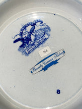 Load image into Gallery viewer, Historical Staffordshire Blue Soup Plate City of Albany State of New York Ca. 1825
