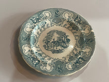 Load image into Gallery viewer, Historical Staffordshire Green Transfer Texian Campaign Plate
