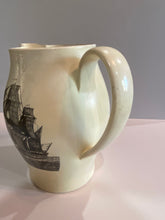 Load image into Gallery viewer, Staffordshire Creamware Liverpool Pitcher An Emblem of America and American Ship
