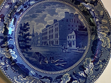 Load image into Gallery viewer, Historical Staffordshire Blue Plate City Hotel New York Ca. 1825
