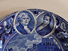 Load image into Gallery viewer, Historical Staffordshire City Hotel 2 Medallion Plate Erie Canal
