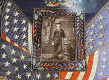 Load image into Gallery viewer, Antique Japanese Silk Embroidery Navy Memorabilia Eagle Sailor U.S.S. Concord
