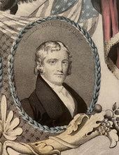 Load image into Gallery viewer, Original Grand National Democratic Banner Polk And Dallas Great Color
