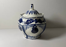 Load image into Gallery viewer, Pearlware Sugar Bowl With Embossed Eagle Ca. 1820
