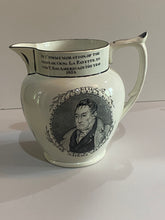 Load image into Gallery viewer, Staffordshire General Lafayette and George Washington Republicans Pitcher 6 1/8” tall
