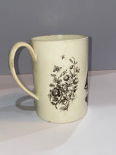 Load image into Gallery viewer, Staffordshire Creamware Liverpool Large Tankard American Flag Ship Rare
