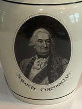 Load image into Gallery viewer, Staffordshire Pearlware Herculaneum Potter Pitcher Marquis Cornwallis
