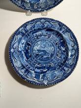 Load image into Gallery viewer, Staffordshire Blue Transfer Quadrupeds Plate River Otter Ca. 1825
