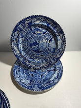 Load image into Gallery viewer, Staffordshire Blue Transfer Dinner Plate Quadrupeds Lion Ca. 1825
