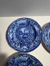 Load image into Gallery viewer, Staffordshire Blue Transfer Quadrupeds Plate of a Mastiff Dog Ca. 1825
