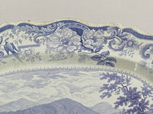 Load image into Gallery viewer, Historical Staffordshire Light Mulberry Transfer Platter Little Falls at Luzern Hudson River 1835

