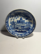 Load image into Gallery viewer, Historical Staffordshire Blue Boston State House Shallow Bowl Ca. 1825
