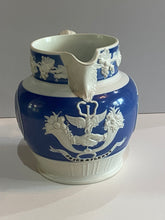 Load image into Gallery viewer, Staffordshire Jasperware Pitcher Peace and Plenty Columbia and Seal of United States
