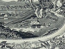 Load image into Gallery viewer, Historical Staffordshire Black Transfer Platter Newburgh Hudson River
