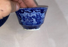 Load image into Gallery viewer, Historical Staffordshire Macdonough’s Victory Cup And Saucer Blue Transfer
