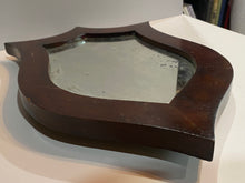 Load image into Gallery viewer, Antique 19th Century Wood Shield Shape Mirror
