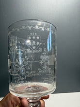 Load image into Gallery viewer, Vernay Tercentenary Glass 300 Years Of Rhode Island Goblet Etched State Seal
