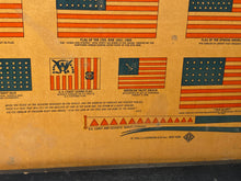 Load image into Gallery viewer, Vintage 1940 C. S. Hammond's Flags Of American Liberty Framed Print
