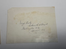 Load image into Gallery viewer, Signed O.H. Oldroyd Card With His Abraham Lincoln Memorial Collection Booklet
