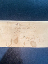 Load image into Gallery viewer, Signed Partial letter of George Washington First President Framed with Currier &amp; Ives Print
