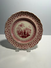 Load image into Gallery viewer, Historical Staffordshire Pink Transfer Plate Penns Treaty And Indians 1835
