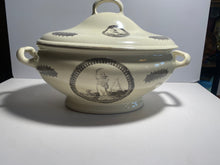 Load image into Gallery viewer, Staffordshire Creamware Liverpool Soup Tureen Washington Memorial and Columbia Ca. 1800
