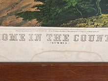Load image into Gallery viewer, Original Currier &amp; Ives Type Print A Home In The Country Summer By Kelly
