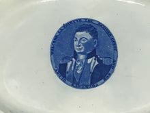 Load image into Gallery viewer, Historical Staffordshire Pearlware Blue Edge Leeds Platter Lafayette Nations Guest
