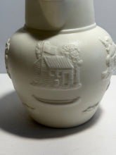 Load image into Gallery viewer, Staffordshire Porcelain Pitcher With Figures And William Henry Harrison Log Cabin
