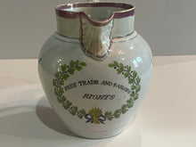 Load image into Gallery viewer, Staffordshire Arms of United States Free Trade and Sailors Rights Pitcher
