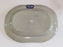 Load image into Gallery viewer, Historical Staffordshire Blue Small Platter Wilkie Series The Letter of Introduction Ca. 1825
