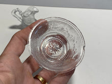 Load image into Gallery viewer, Boston And Sandwich Glass Lacy  Toy Pitcher And Basin Clear With Star Floral
