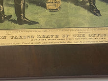 Load image into Gallery viewer, Original N. Currier &amp; Ives Print Washington Taking Leave Of The Officers Of Army
