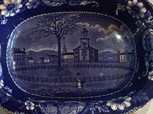 Load image into Gallery viewer, Historical Staffordshire Pittsfield Elm Massachusetts Vegetable Dish by Clews
