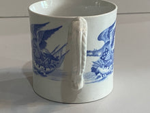 Load image into Gallery viewer, Staffordshire Pearlware Childs Mug America Land of Liberty Eagles and Shields
