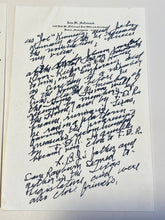 Load image into Gallery viewer, Original signed letter by JOHN W MCCORMACK Speaker HOUSE OF REPRESENTATIVES 1974

