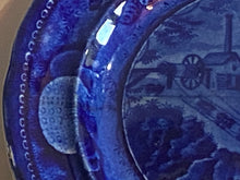 Load image into Gallery viewer, Historical Staffordshire Blue Baltimore and Ohio Railroad Plate Incline Ca. 1825
