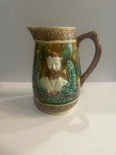 Load image into Gallery viewer, Majolica Pitcher With William McKinley and James Garfield
