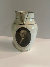 Load image into Gallery viewer, Staffordshire Creamware Herculaneum Pitcher Gilbert Stuart Portrait Washington
