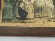 Load image into Gallery viewer, Original N. Currier &amp; Ives Print Death Of Washington Dec. 14 A.D. 1799
